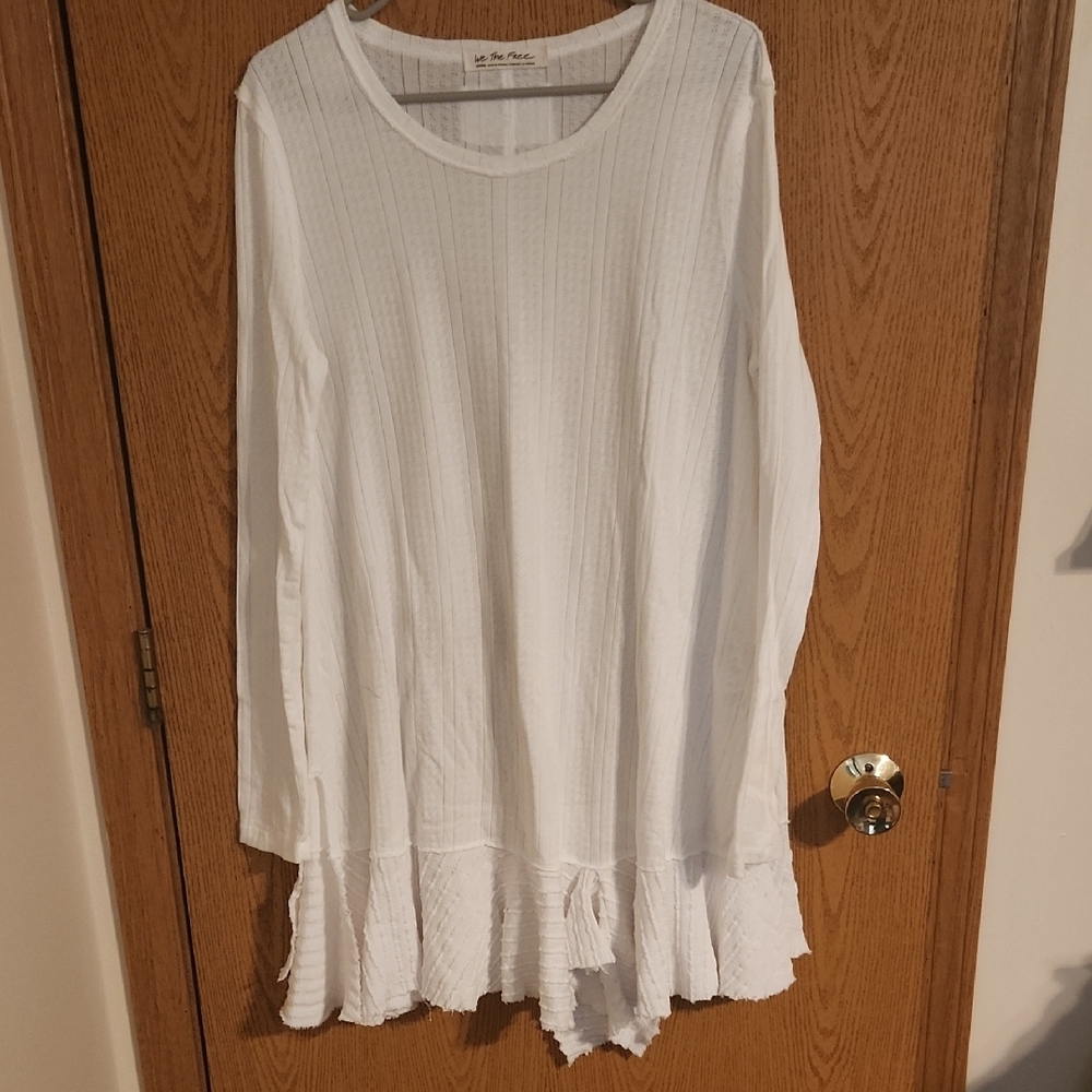 White Long Sleeve Top